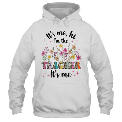 Its Me Hi Im The Teacher Its Me Back To School Pink Groovy Shirt & Hoodie | teecentury