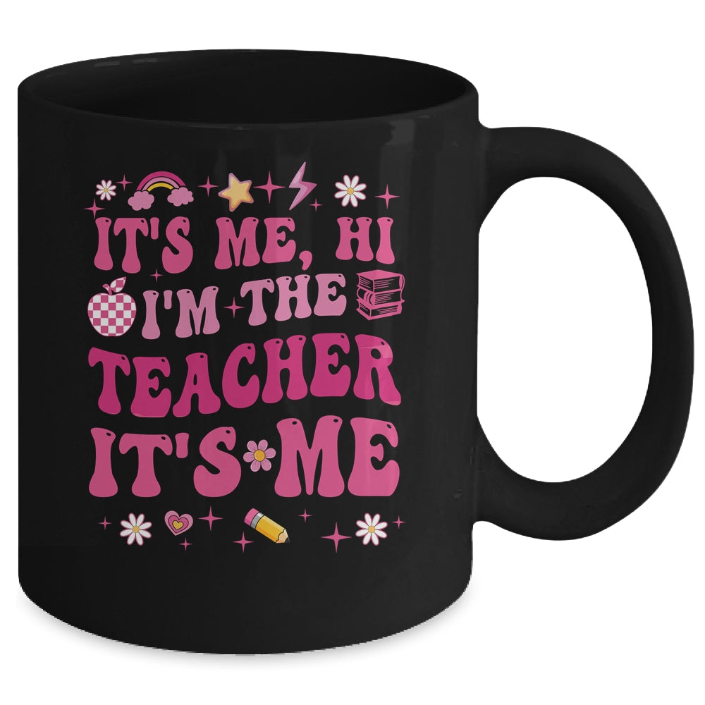 Its Me Hi Im The Teacher Its Me Back To School Retro Flower Mug | teecentury