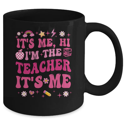 Its Me Hi Im The Teacher Its Me Back To School Retro Flower Mug | teecentury
