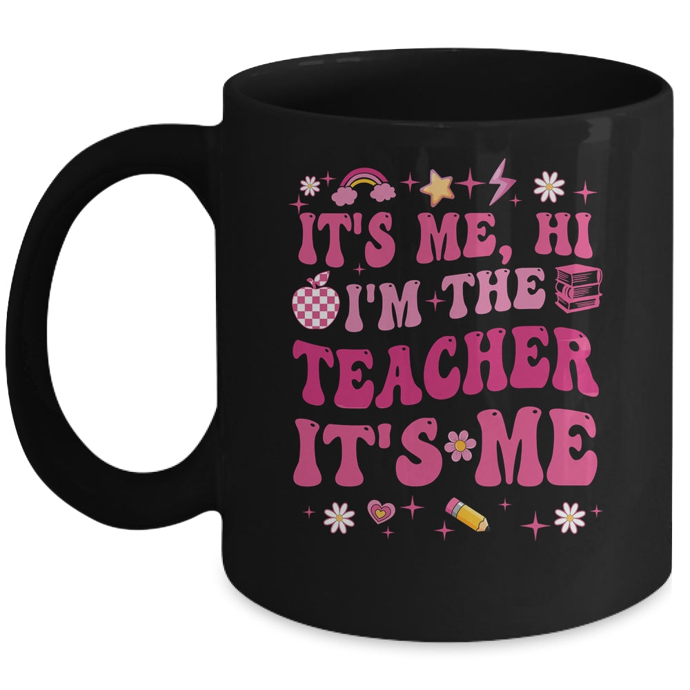 Its Me Hi Im The Teacher Its Me Back To School Retro Flower Mug | teecentury