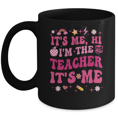 Its Me Hi Im The Teacher Its Me Back To School Retro Flower Mug | teecentury
