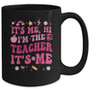 Its Me Hi Im The Teacher Its Me Back To School Retro Flower Mug | teecentury