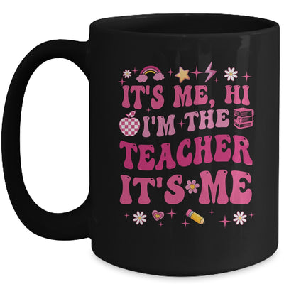 Its Me Hi Im The Teacher Its Me Back To School Retro Flower Mug | teecentury