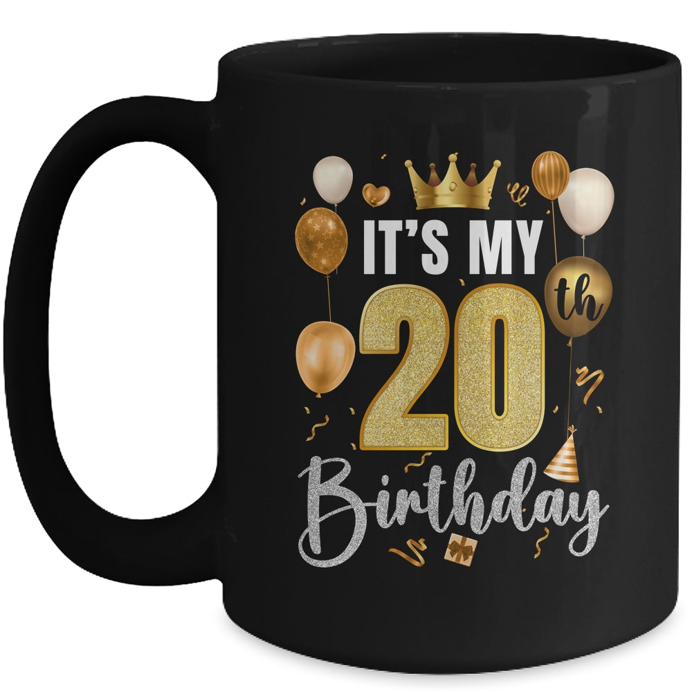 20 oz coffee mug for men Its My 20th Birthday Happy 2004 Birthday Party For Men Women Ceramic Mug  11oz 15oz