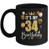 Its My 34th Birthday Happy 1990 Birthday Party For Men Women Mug | teecentury