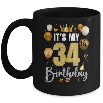 Its My 34th Birthday Happy 1990 Birthday Party For Men Women Mug | teecentury