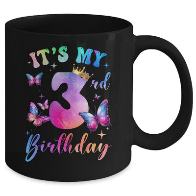 Its My 3rd Birthday Girls Butterfly Theme Party 3 Year Old Mug | teecentury