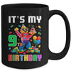 Its My 9th Nine Birthday Building Brick 9 Nine Old Boys Mug | teecentury