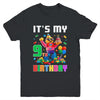 Its My 9th Nine Birthday Building Brick 9 Nine Old Boys Youth Shirt | teecentury