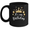 Its My Birthday Cute Women Girl Kids Funny Crown Balloons Mug | teecentury