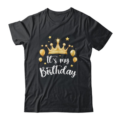 Its My Birthday Cute Women Girl Kids Funny Crown Balloons Shirt & Tank Top | teecentury
