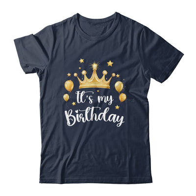 Its My Birthday Cute Women Girl Kids Funny Crown Balloons Shirt & Tank Top | teecentury