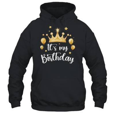 Its My Birthday Cute Women Girl Kids Funny Crown Balloons Shirt & Tank Top | teecentury