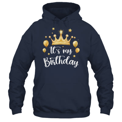 Its My Birthday Cute Women Girl Kids Funny Crown Balloons Shirt & Tank Top | teecentury