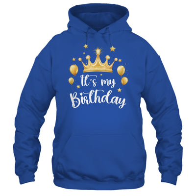 Its My Birthday Cute Women Girl Kids Funny Crown Balloons Shirt & Tank Top | teecentury