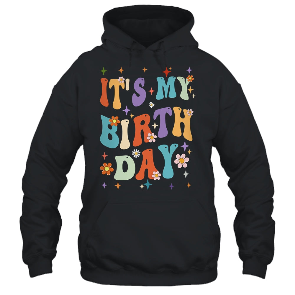 Its My Birthday Retro Vintage Groovy Women Girls Shirt & Tank Top | teecentury