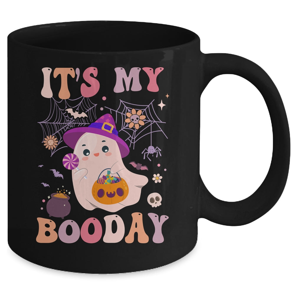 Its My Boo Day Cute Ghost Halloween Birthday Boys Girls Kids Mug | teecentury