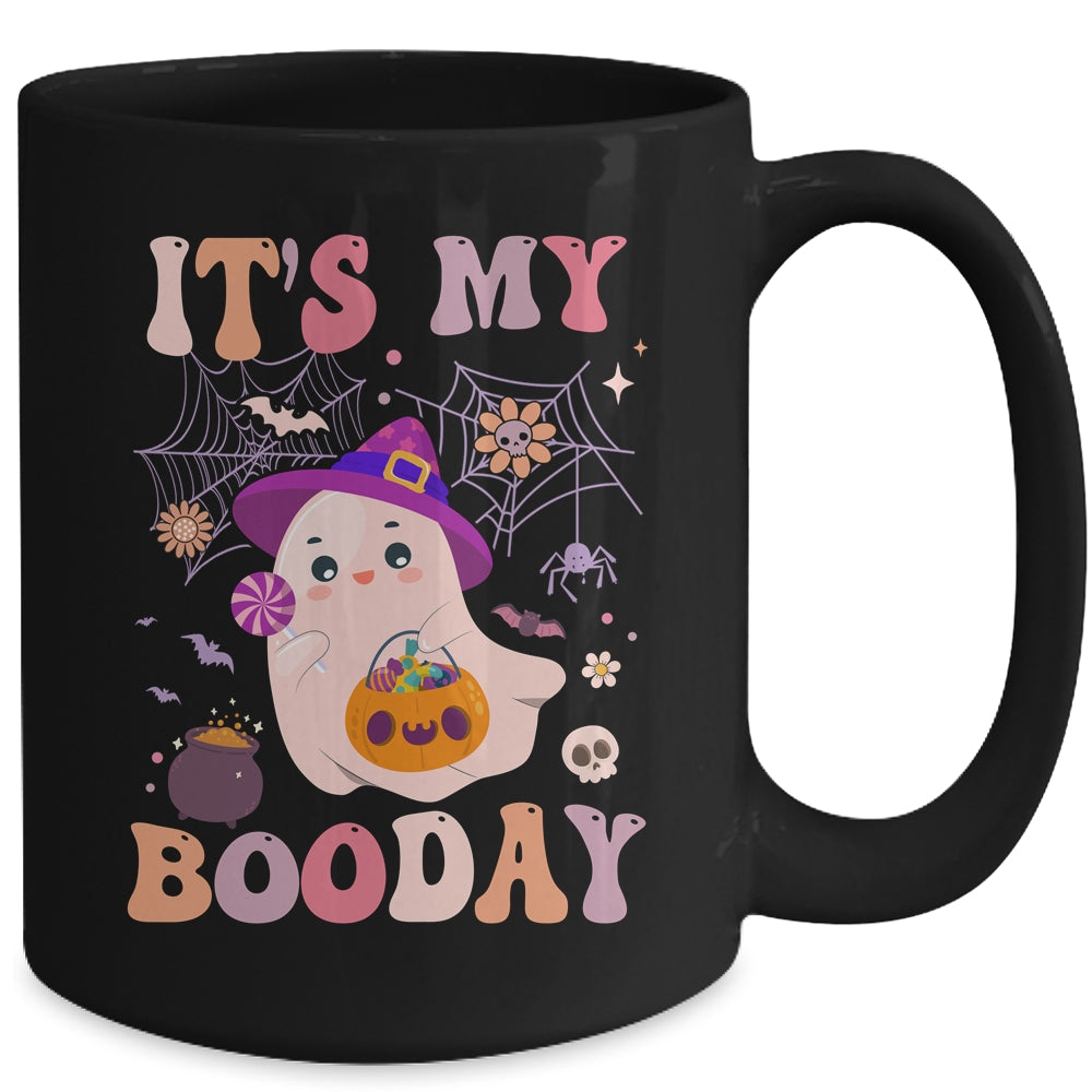Its My Boo Day Cute Ghost Halloween Birthday Boys Girls Kids Mug | teecentury