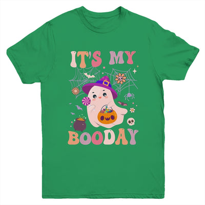 Its My Boo Day Cute Ghost Halloween Birthday Boys Girls Kids Youth Shirt | teecentury