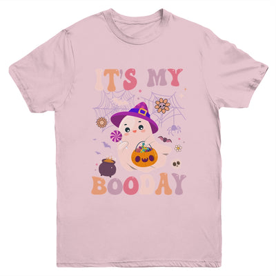Its My Boo Day Cute Ghost Halloween Birthday Boys Girls Kids Youth Shirt | teecentury
