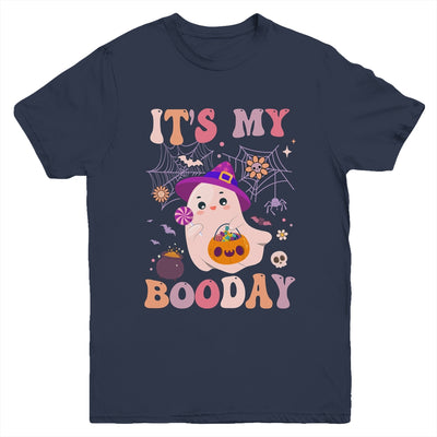 Its My Boo Day Cute Ghost Halloween Birthday Boys Girls Kids Youth Shirt | teecentury