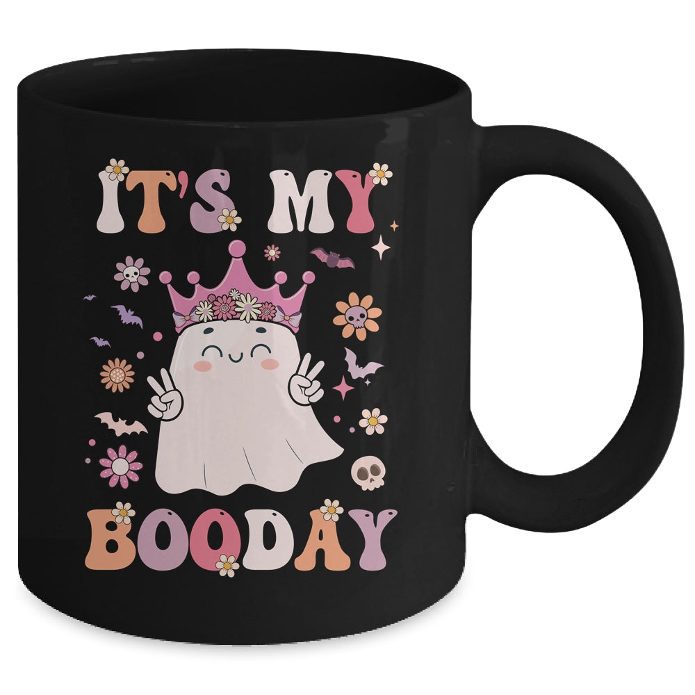 Its My Boo Day Cute Ghost Halloween Birthday Girls Kids Mug | teecentury