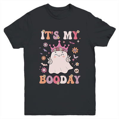 Its My Boo Day Cute Ghost Halloween Birthday Girls Kids Youth Shirt | teecentury