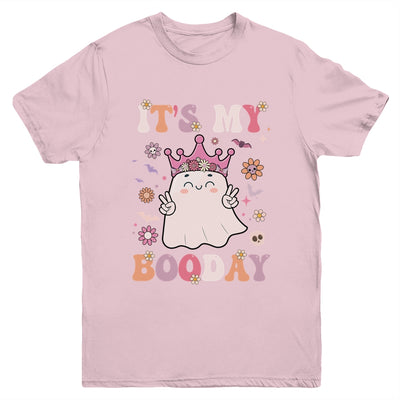 Its My Boo Day Cute Ghost Halloween Birthday Girls Kids Youth Shirt | teecentury