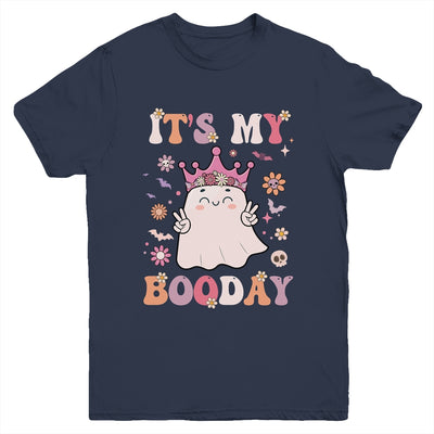 Its My Boo Day Cute Ghost Halloween Birthday Girls Kids Youth Shirt | teecentury