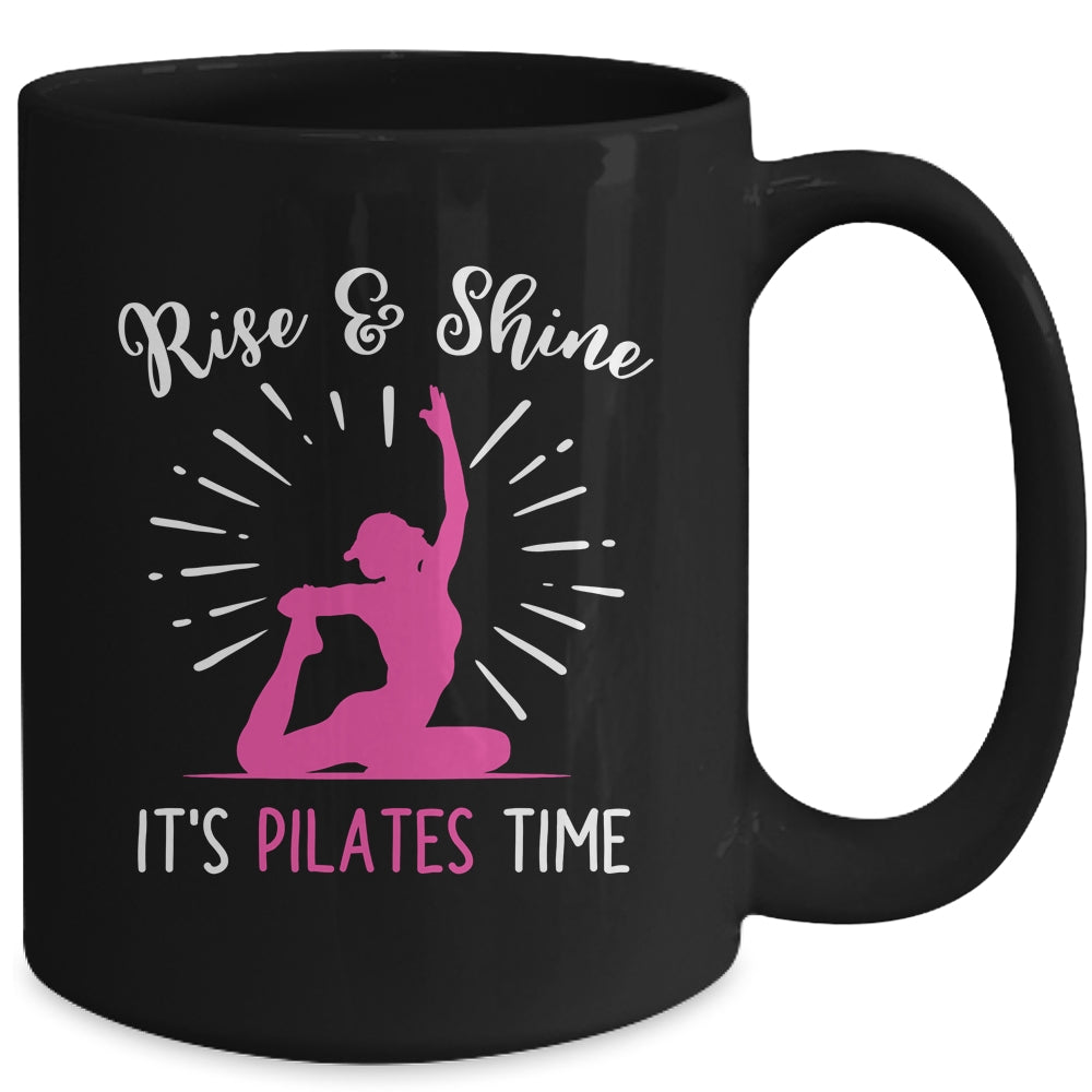 Its Pilates Time Funny Design Art Yoga Workout Women Girls Mug | teecentury