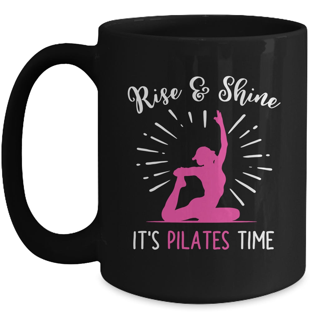 Its Pilates Time Funny Design Art Yoga Workout Women Girls Mug | teecentury