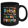 Its Weird Being The Same Age As Old People Funny Groovy Mug | teecentury