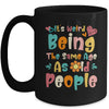 Its Weird Being The Same Age As Old People Funny Groovy Mug | teecentury