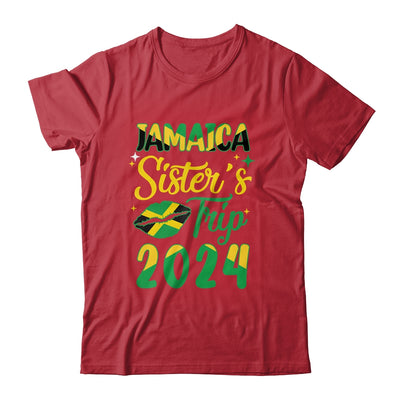 Jamaica 2024 Sisters Trip With Jamaican Flag And Kiss Shirt & Tank Top | teecentury