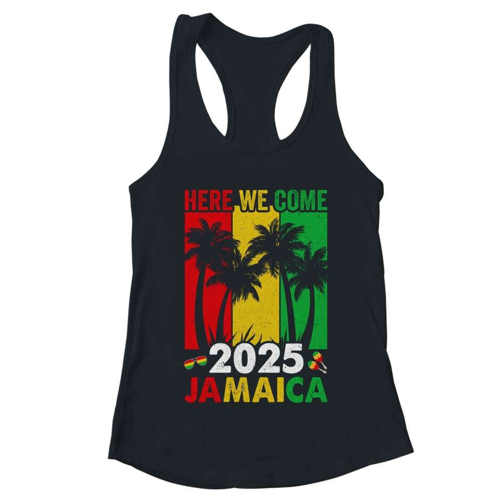 Jamaica 2025 Here We Come Matching Family Vacation Trip Shirt & Tank Top | teecentury