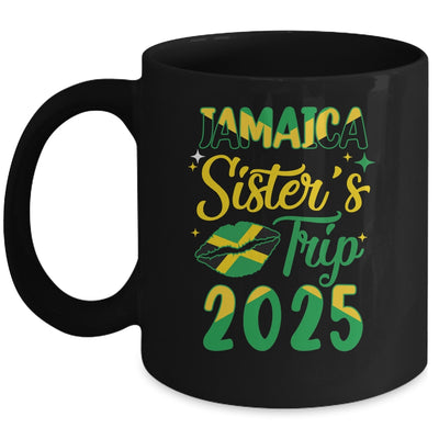 Jamaica 2025 Sisters Trip With Jamaican Flag And Kiss Mug | teecentury