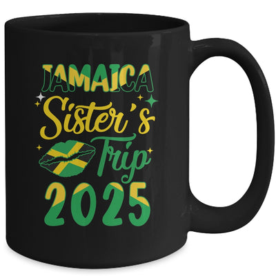 Jamaica 2025 Sisters Trip With Jamaican Flag And Kiss Mug | teecentury