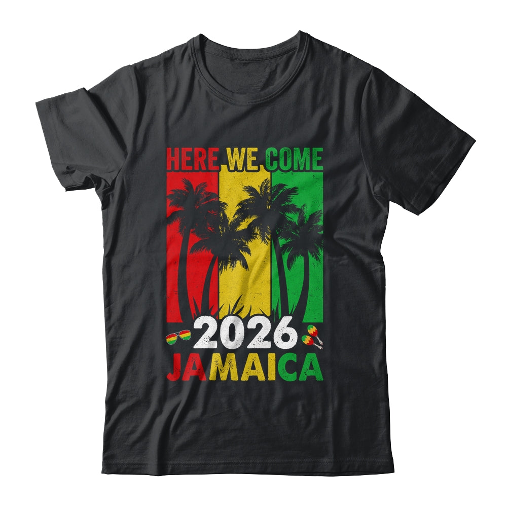 Jamaica 2026 Here We Come Matching Family Vacation Trip Shirt & Tank Top | teecentury