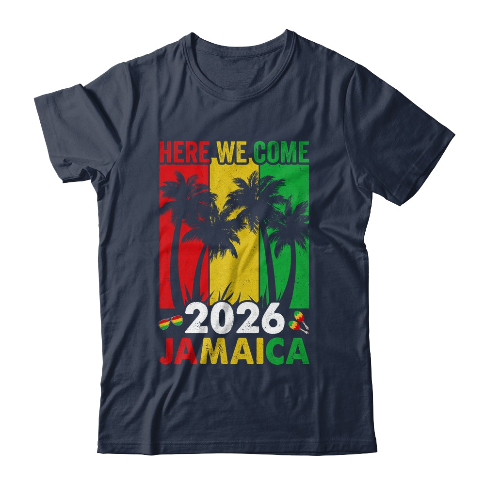 Jamaica 2026 Here We Come Matching Family Vacation Trip Shirt & Tank Top | teecentury