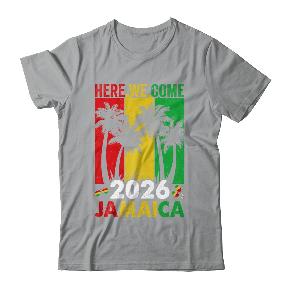 Jamaica 2026 Here We Come Matching Family Vacation Trip Shirt & Tank Top | teecentury