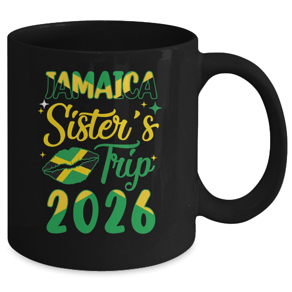 Jamaica 2026 Sisters Trip With Jamaican Flag And Kiss Mug | teecentury