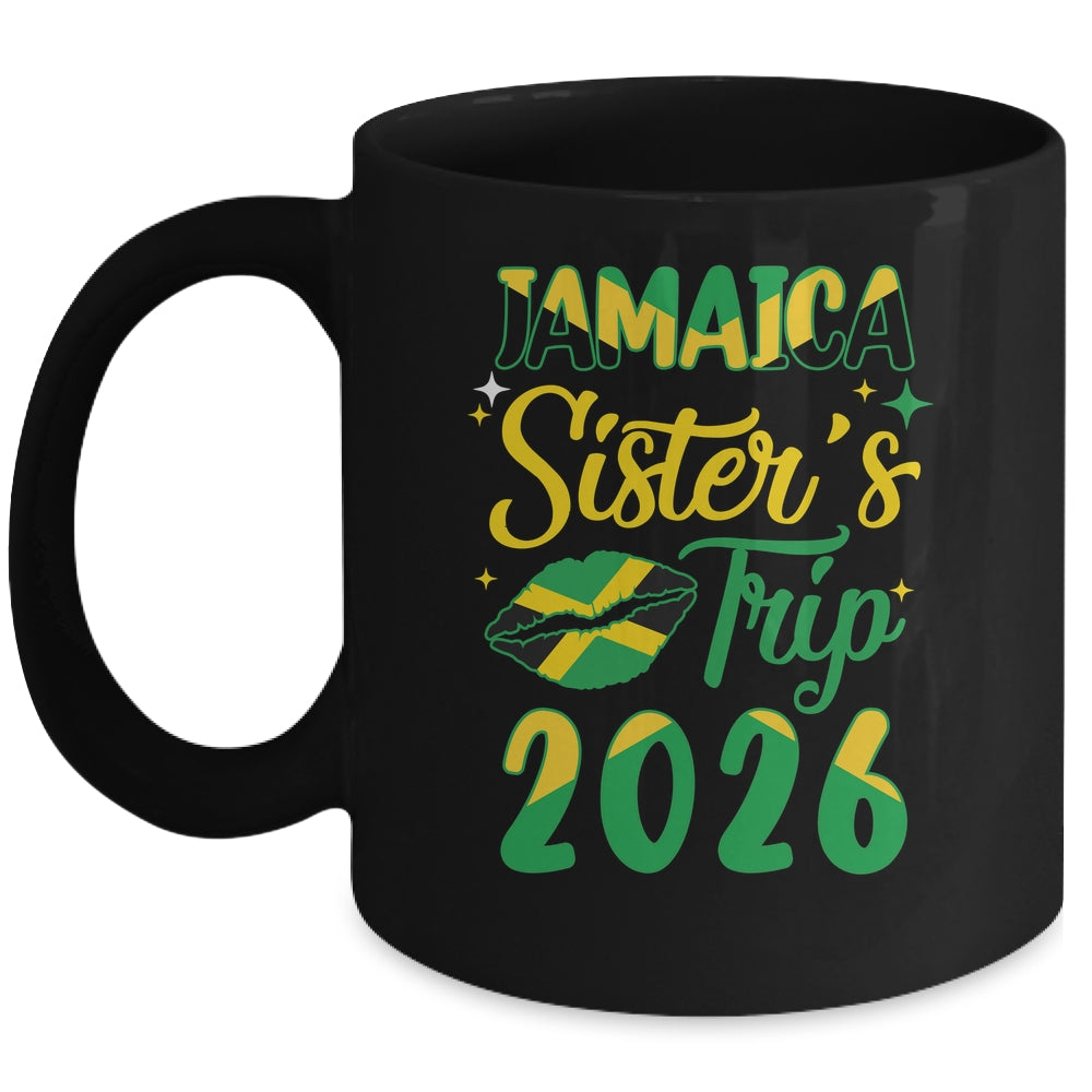 Jamaica 2026 Sisters Trip With Jamaican Flag And Kiss Mug | teecentury