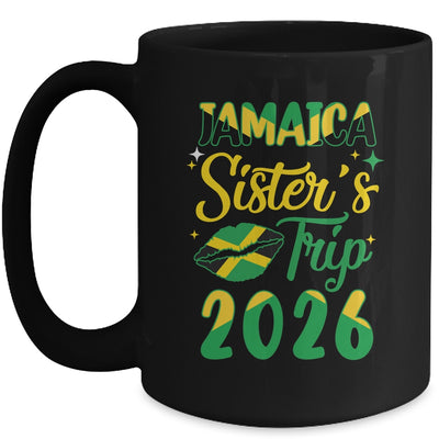 Jamaica 2026 Sisters Trip With Jamaican Flag And Kiss Mug | teecentury