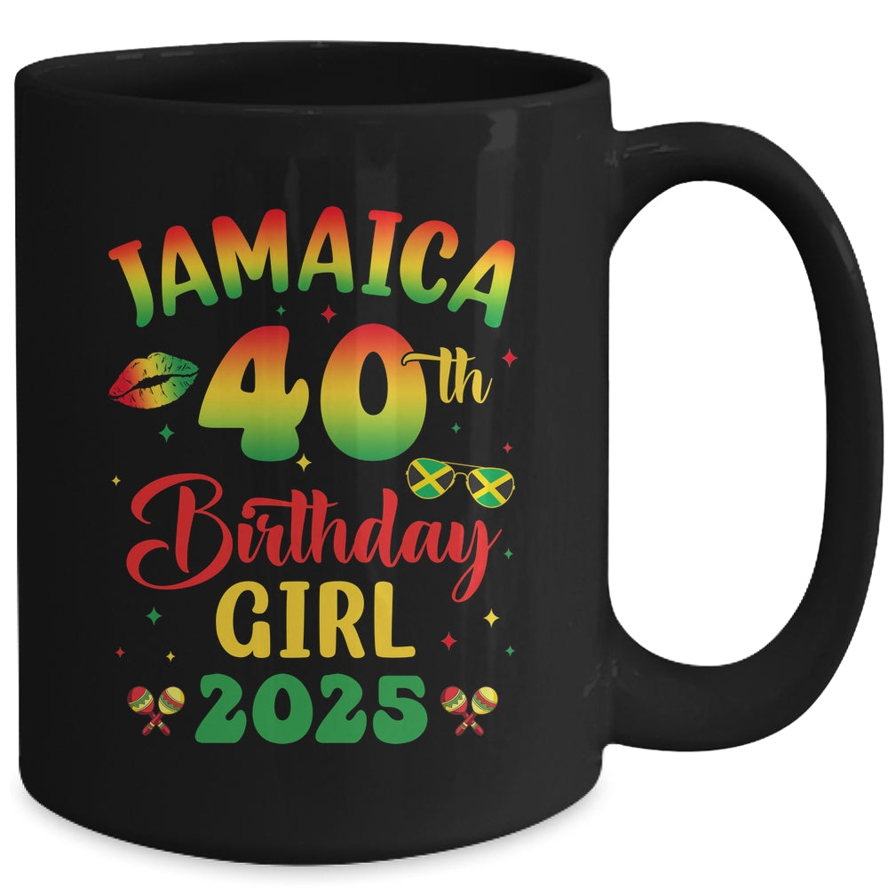 Jamaica 40th Birthday Girl 2025 Party Matching Group Mug | teecentury
