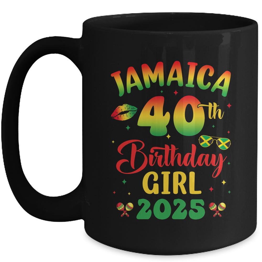 Jamaica 40th Birthday Girl 2025 Party Matching Group Mug | teecentury