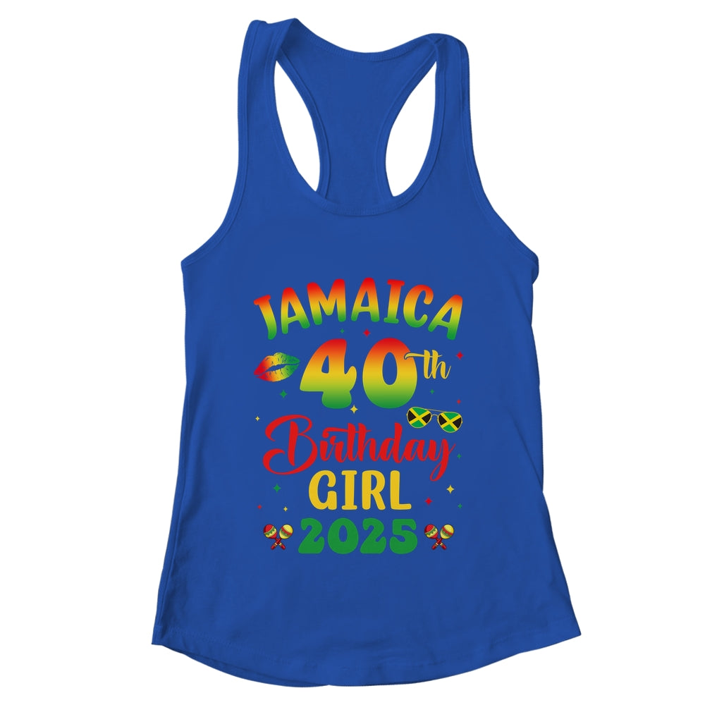 Jamaica 40th Birthday Girl 2025 Party Matching Group Shirt & Tank Top | teecentury