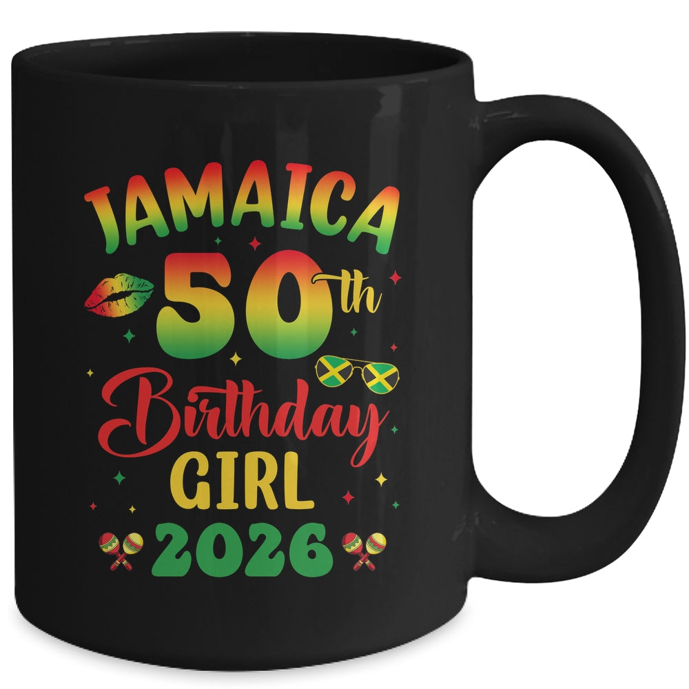 Jamaica 50th Birthday Girl 2026 Party Matching Group Mug | teecentury