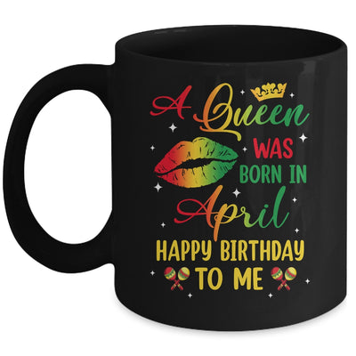 Jamaica Birthday Girl Party A Queen Was Born In April Mug | teecentury