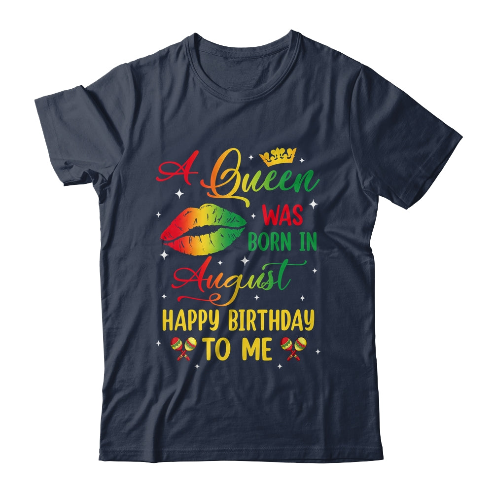 Jamaica Birthday Girl Party A Queen Was Born In August Shirt & Tank Top | teecentury