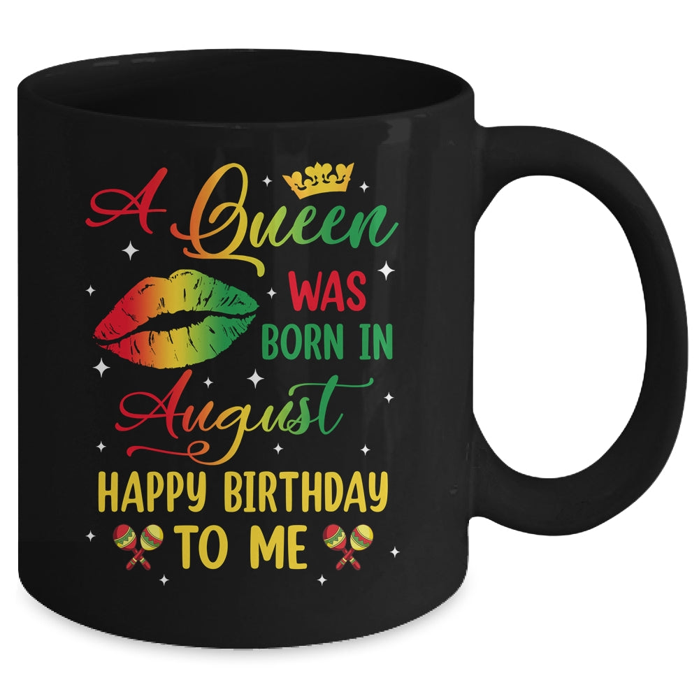 Jamaica Birthday Girl Party A Queen Was Born In August Mug | teecentury